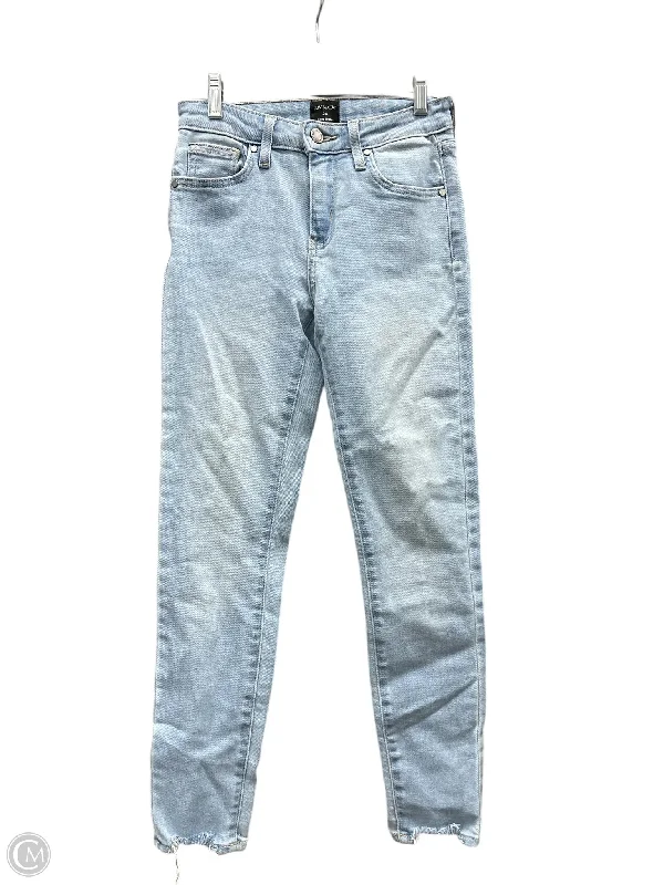 Cool Distressed Men's JeansJeans Skinny By Just Black In Blue Denim, Size: 24