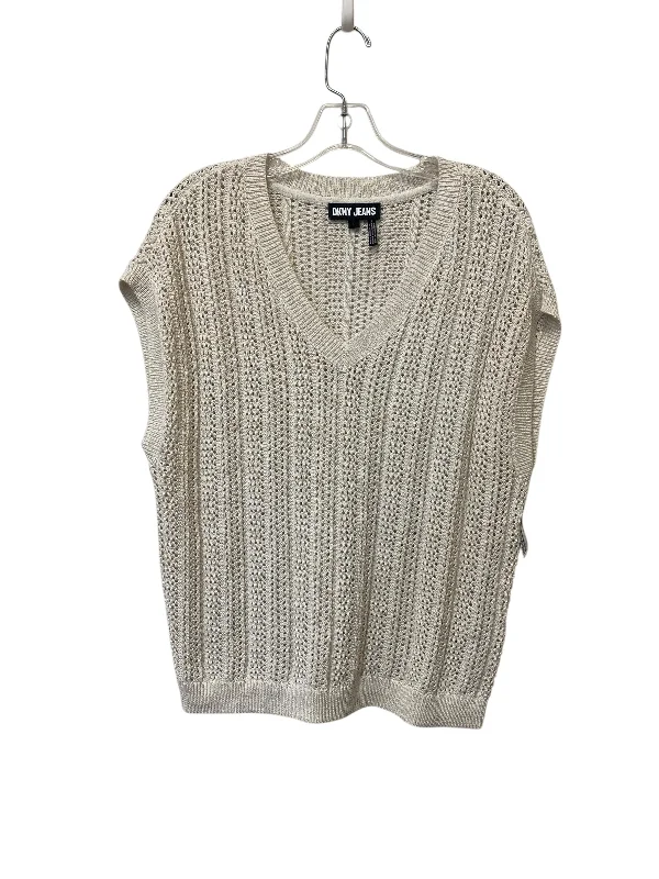 Men's Coats for RunningVest Sweater By Dkny In Beige, Size: L