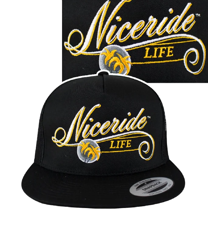 Reversible Bucket Hats"The LIFE - Yellow" Trucker Hat