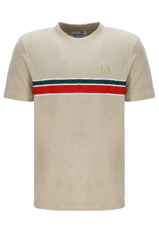 Breathable Men's Mesh TopsSERGIO TACCHINI AYME VELOUR T-SHIRT - STM21126 982 - PELICAN Breathable Men's Mesh TopsSERGIO TACCHINI AYME VELOUR T-SHIRT - STM21126 982 - PELICAN