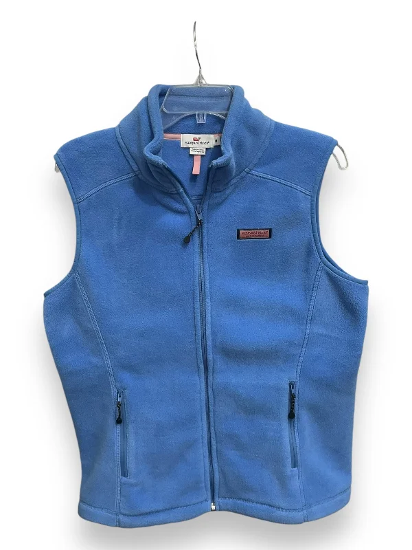 Cool Men's Pea CoatsVest Fleece By Vineyard Vines In Blue, Size: M
