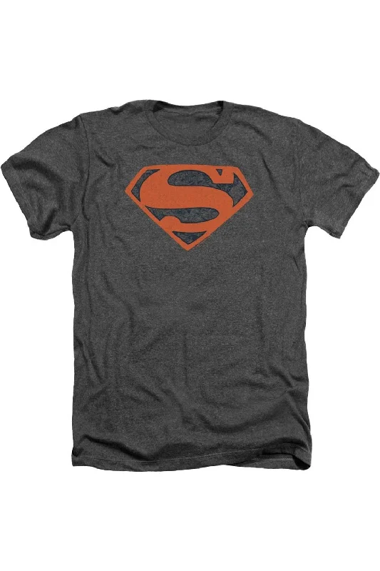 Men's Shirts with Floral PrintsSuperman Vintage Shield Collage Adult Heather Tee / T-Shirt Men's Shirts with Floral PrintsSuperman Vintage Shield Collage Adult Heather Tee / T-Shirt