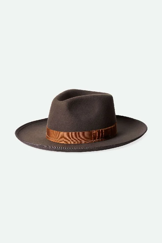 Lightweight Baseball CapsReno Fedora - Dark Grey/Copper