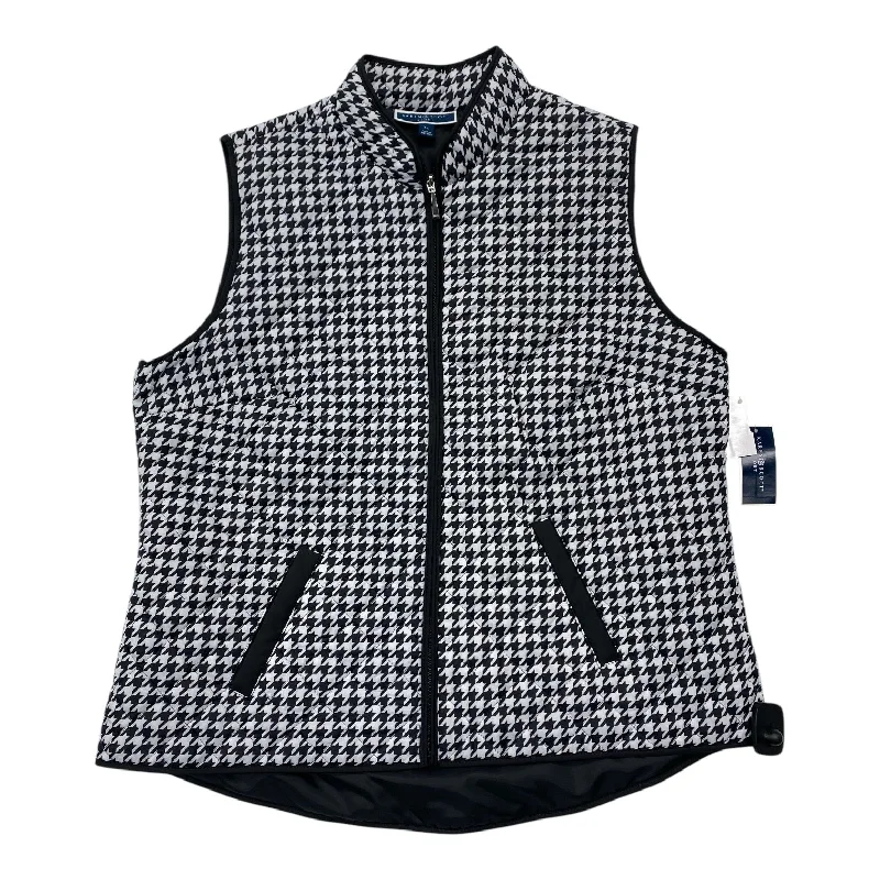 Men's Coats for Tall MenVest Puffer & Quilted By Karen Scott In Black & White, Size: Xl Men's Coats for Tall MenVest Puffer & Quilted By Karen Scott In Black & White, Size: Xl
