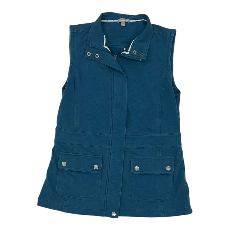 Men's Coats for Rainy WeatherVest Other By Talbots In Blue, Size:Xs