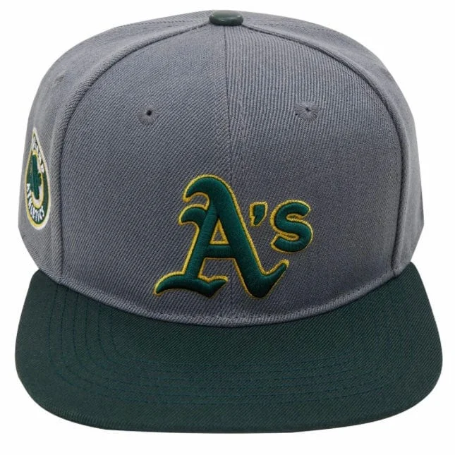 Best Casual HatsOakland Athletics Logo Snapback Hat (Gray)