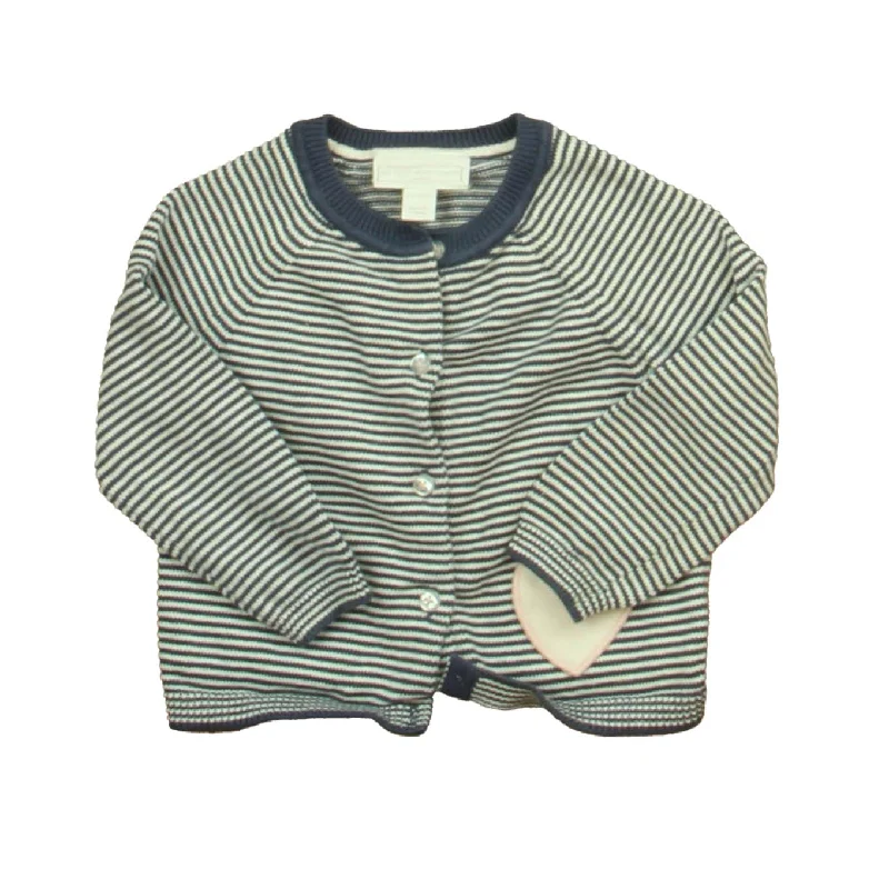 Men's Sweaters with Tailored FitsThe Little White Company Girls Blue | White | Pink Hearts Cardigan Men's Sweaters with Tailored FitsThe Little White Company Girls Blue | White | Pink Hearts Cardigan