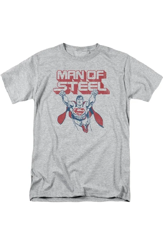 Men's Shirts with Custom MonogramsSuperman Steel Retro Short Sleeve Adult Tee / T-Shirt