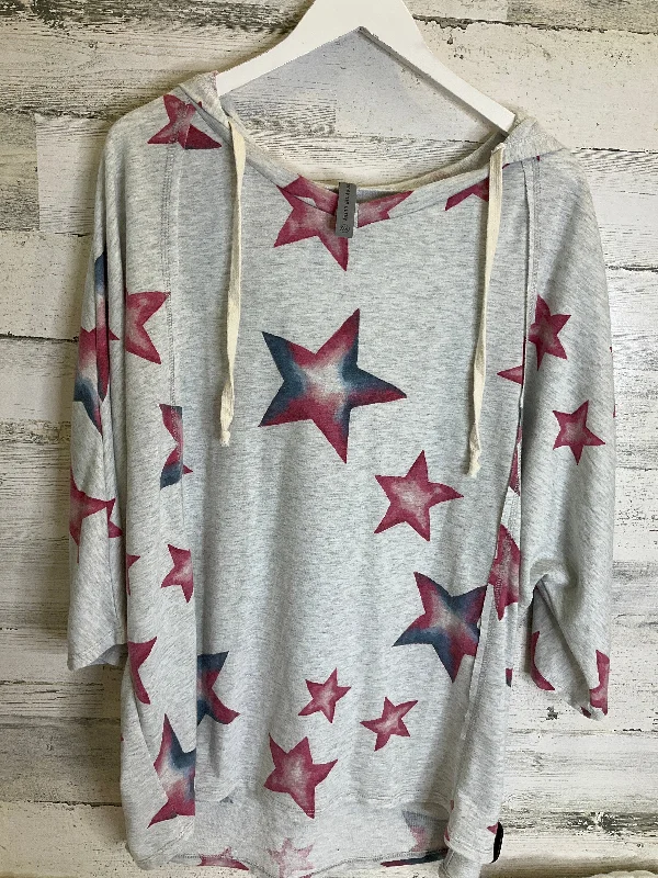 Men's Hoodies with Adjustable HoodsGrey Sweatshirt Hoodie Honeyme, Size Xxxl