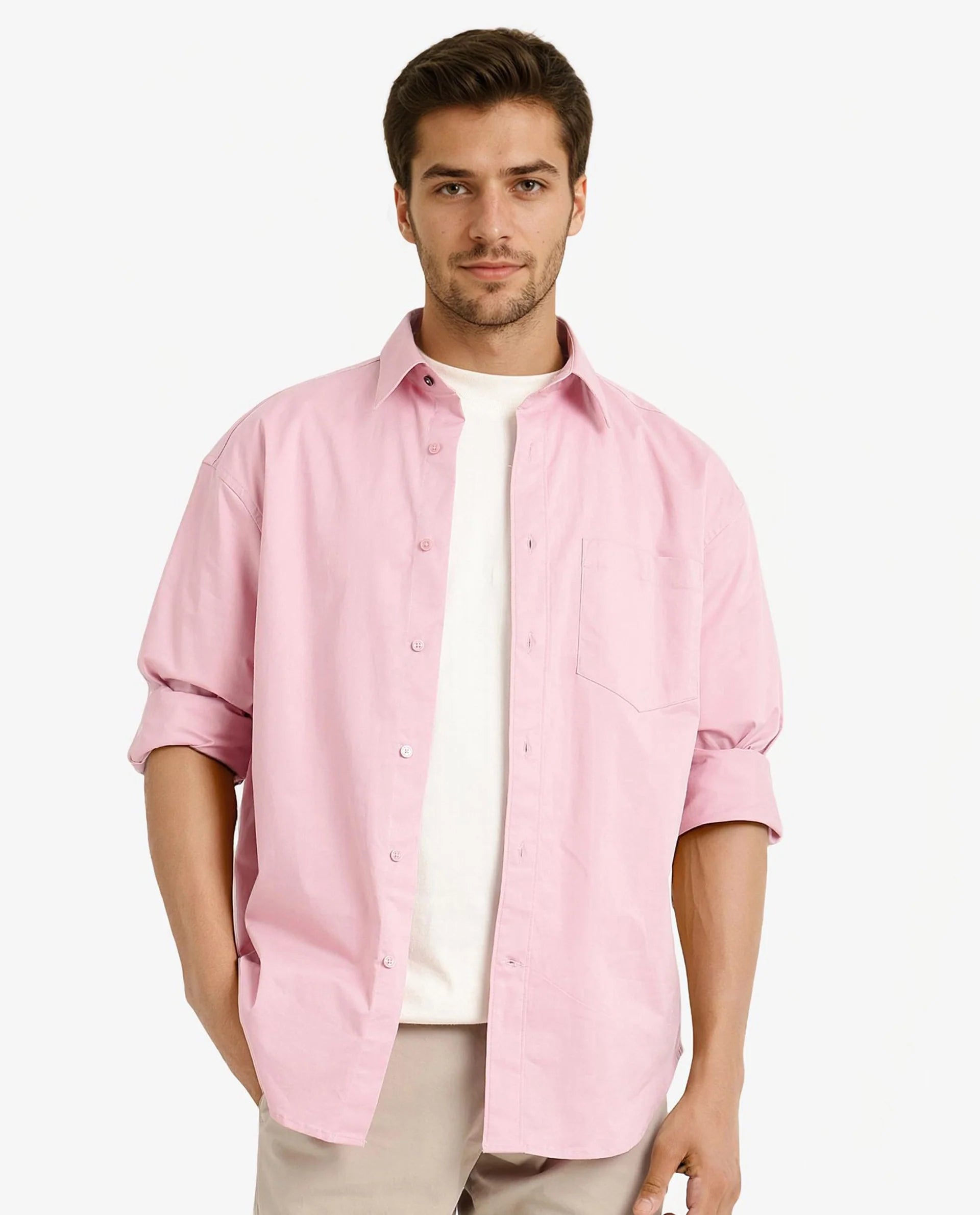 Durable Men's Work ShirtsRare Rabbit Men's Crofty Pastel Pink Cotton Lycra Fabric Full Sleeves Collared Neck Regular Fit Plain Shirt Durable Men's Work ShirtsRare Rabbit Men's Crofty Pastel Pink Cotton Lycra Fabric Full Sleeves Collared Neck Regular Fit Plain Shirt