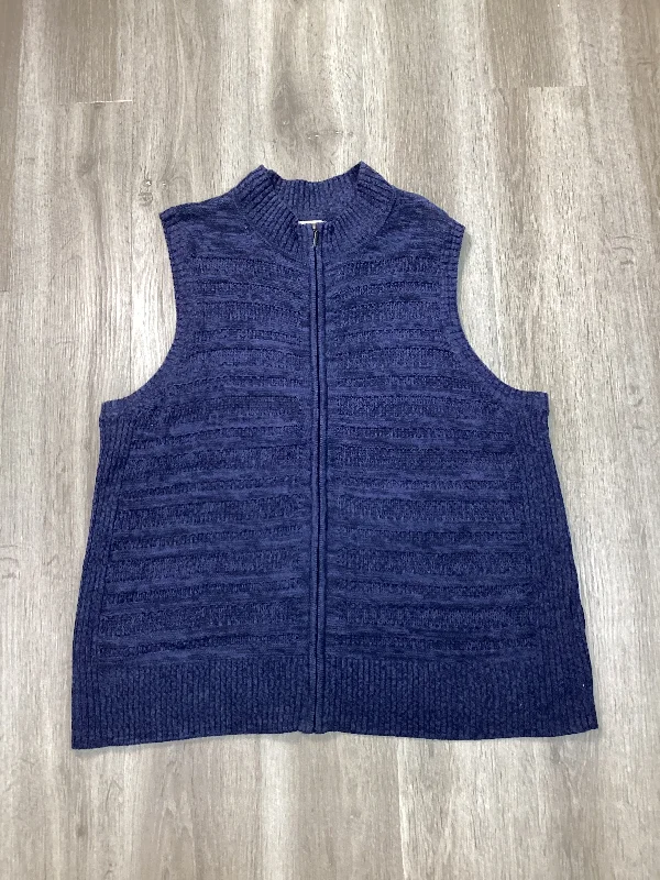 Classic Men's Trench CoatsVest Other By Cj Banks In Blue, Size: 3x