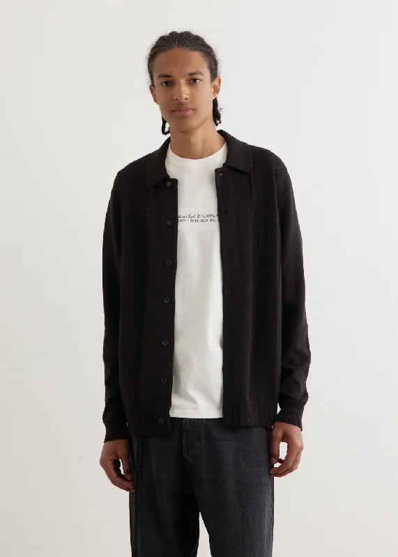 Men's Shirts with Contrast StitchingJahmad Long Sleeve Polo