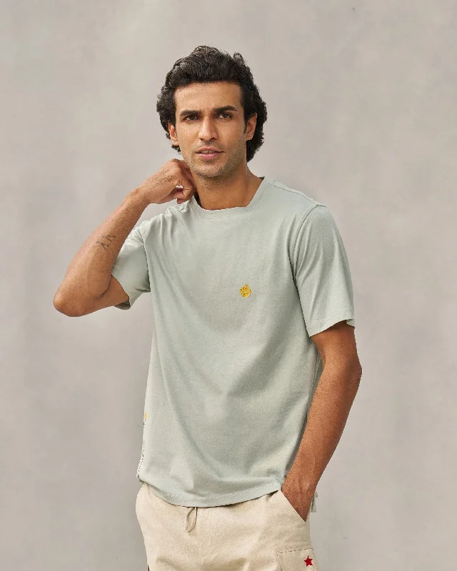 Men's Shirts with Drawstring WaistbandsJiggli Giraffe T-shirt - Grey