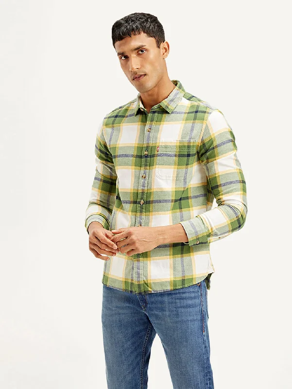 Men's Plaid Shirts for a Country CharmMen's Checkered Relaxed Fit Shirt