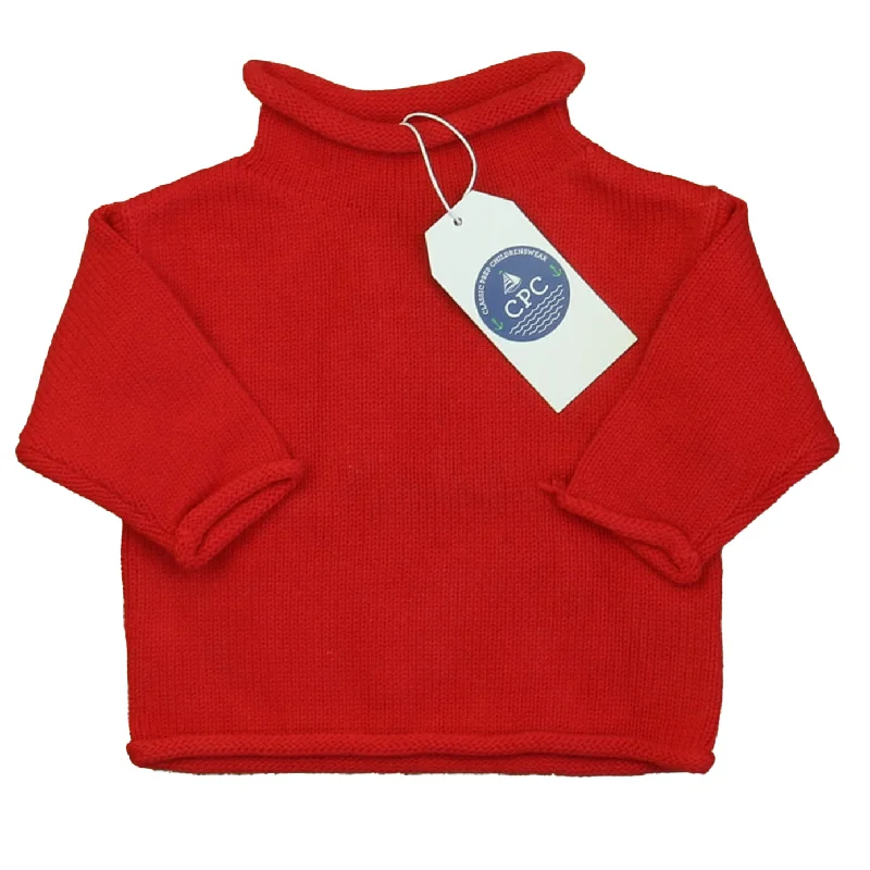 Men's Sweaters with Button-Up CollarsClassic Prep Unisex Lollipop Red Sweater