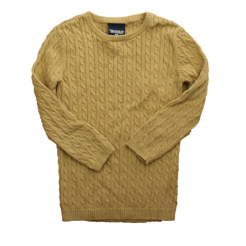 Men's Sweaters with Low-Neck DesignsPolo Jeans Girls Tan Sweater Size: Womens Small