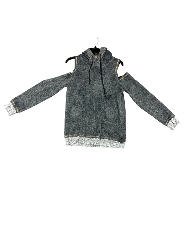 Warm Men's Thermal HoodiesSweatshirt Hoodie By Hem & Thread In Grey, Size: S