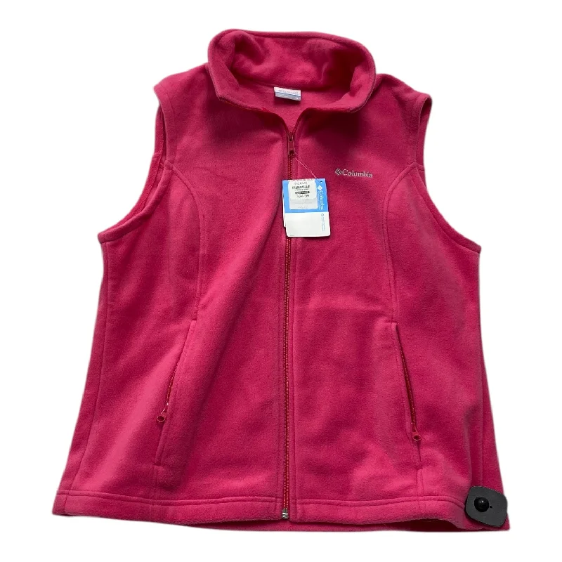 Waterproof Men's ParkasVest Fleece By Columbia In Pink, Size: Xl