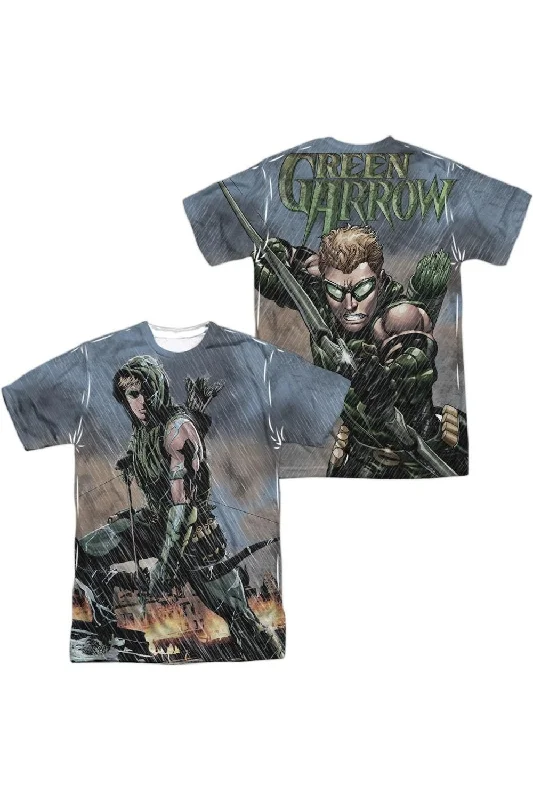 Men's Shirts with French CuffsJustice League of America Rain (Front/Back Print) Short Sleeve Adult Poly Crew Tee / T-Shirt Men's Shirts with French CuffsJustice League of America Rain (Front/Back Print) Short Sleeve Adult Poly Crew Tee / T-Shirt