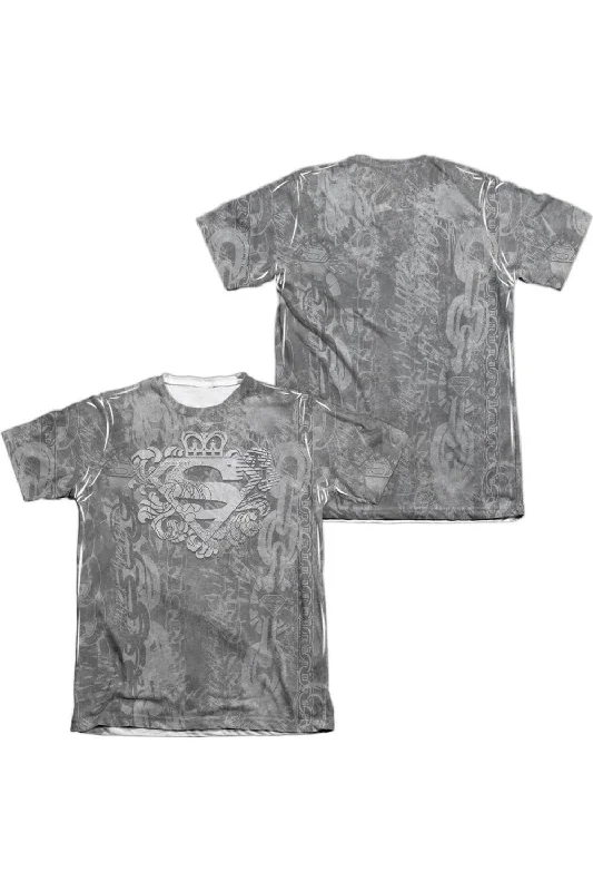 Men's Shirts with Patch PocketsSuperman Unchain The King (Front/Back Print) Adult 65/35 Poly/Cotton Short Sleeve Tee / T-Shirt Men's Shirts with Patch PocketsSuperman Unchain The King (Front/Back Print) Adult 65/35 Poly/Cotton Short Sleeve Tee / T-Shirt