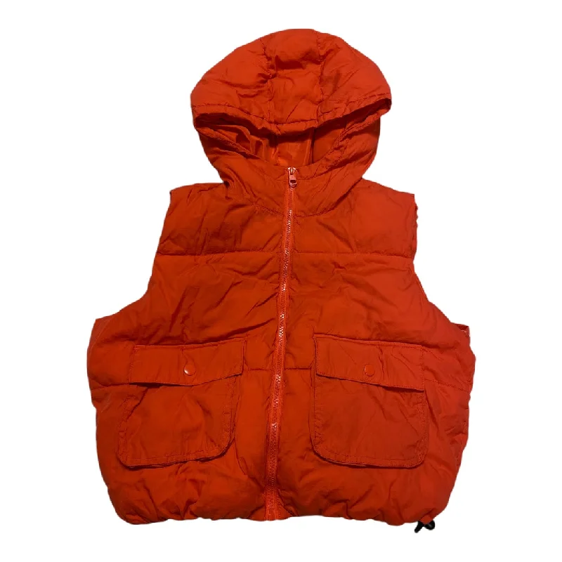 Practical Men's RaincoatsVest Puffer & Quilted By Love Tree In Orange, Size: M