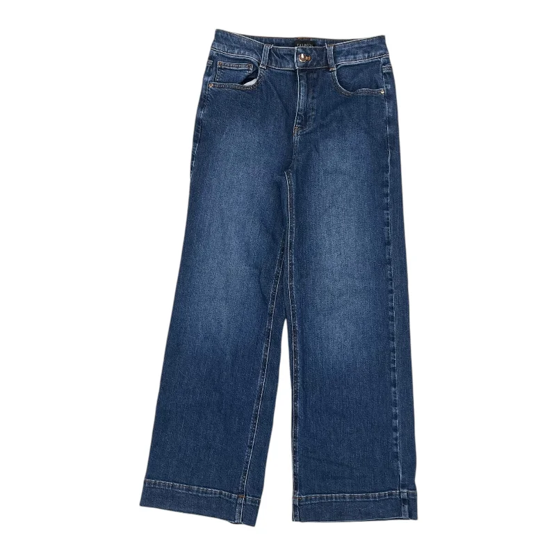 Fashionable Men's JeansJeans Wide Leg By Talbots In Blue Denim, Size:2