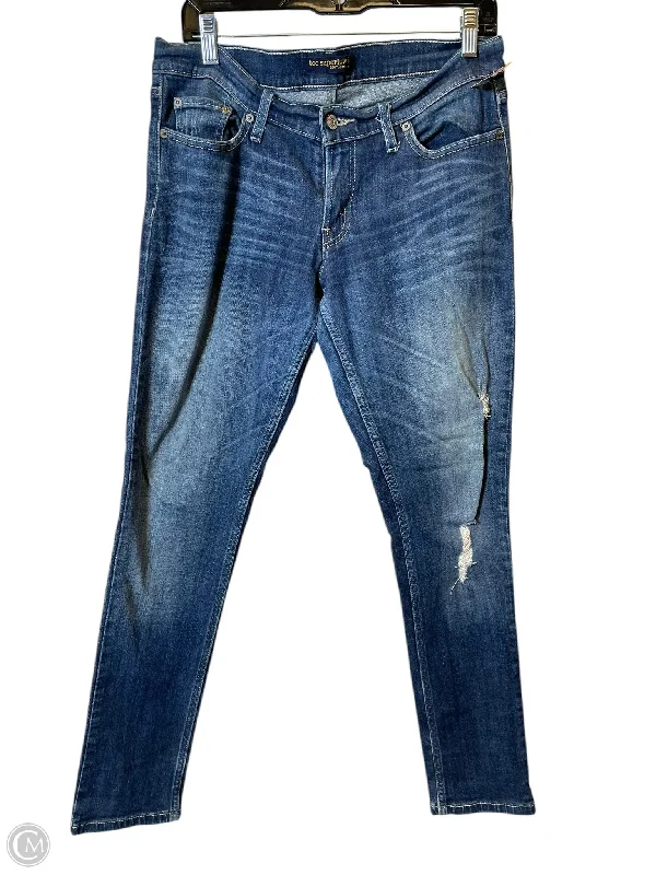 Men's Jeans with RipsJeans Skinny By Levis In Blue Denim, Size: 8