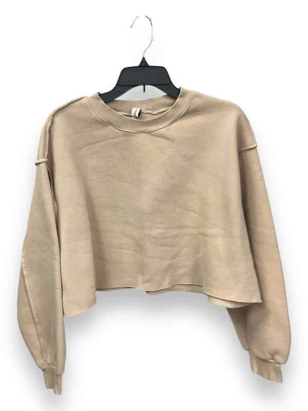 Men's Hoodies with Extra-Long SleevesSweatshirt Crewneck By Clothes Mentor In Tan, Size: Xl Men's Hoodies with Extra-Long SleevesSweatshirt Crewneck By Clothes Mentor In Tan, Size: Xl
