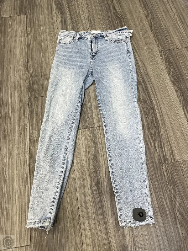 Men's Jeans with Fashionable RipsJeans Skinny By Vervet In Blue, Size: 8