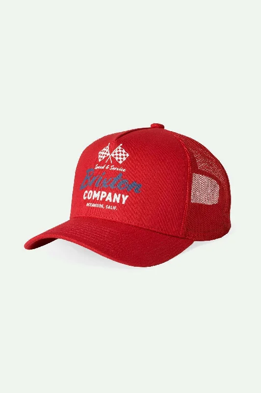 Adjustable Baseball Caps for KidsWayburn Medium Profile Mesh Cap - Casa Red