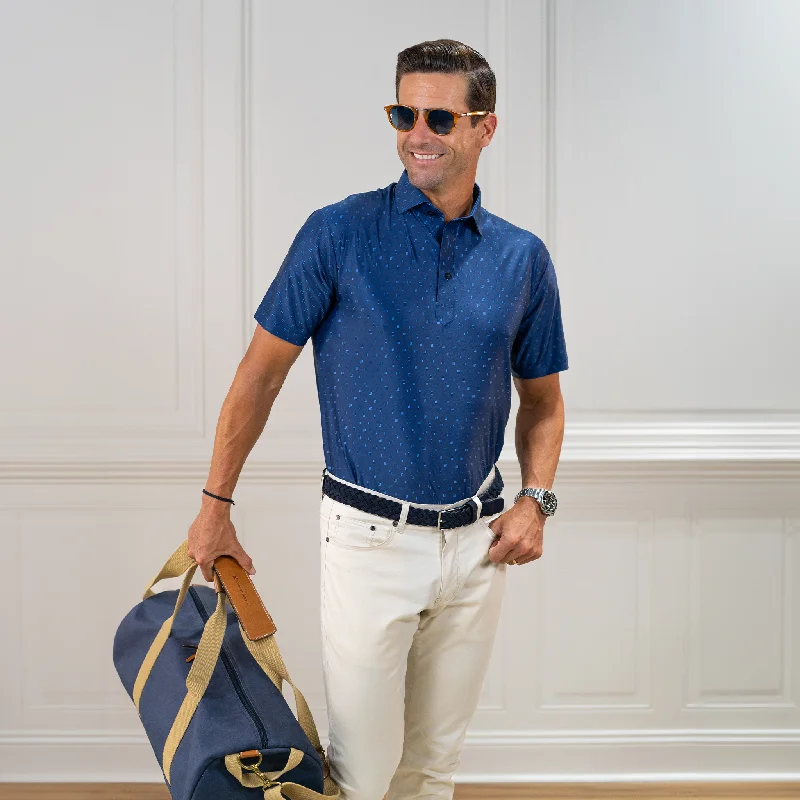 Men's Shirts with Plaid PatternsFeatherweight Flex Polo Oracle Navy