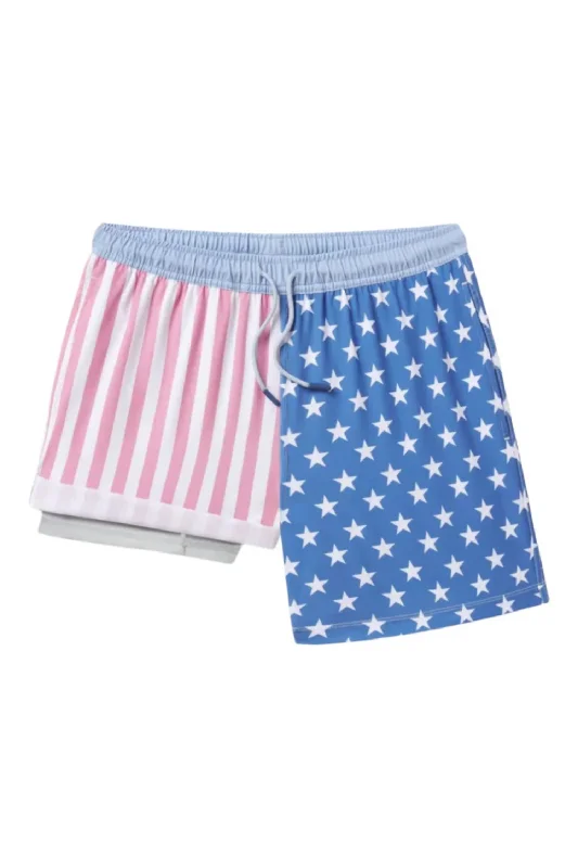 Men's Classic Denim Jean Shorts for Everyday WearFreedom Rider Swim Short In Blue/red Men's Classic Denim Jean Shorts for Everyday WearFreedom Rider Swim Short In Blue/red