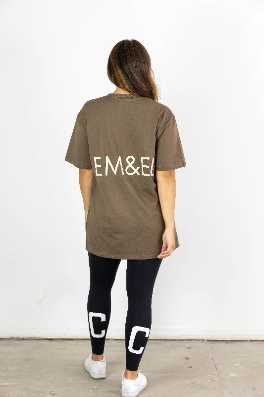 Men's Shirts with Graphic SleevesLONDON TEE BROWN