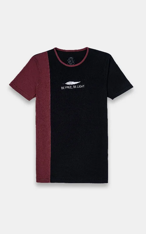 Elegant Men's Dress ShirtsCUT AND SEW T-SHIRT BLACK