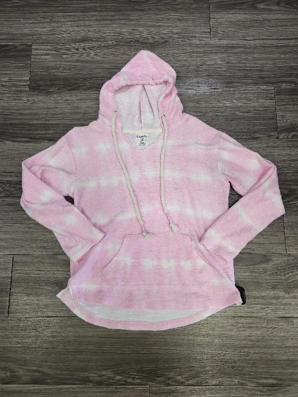 Men's Hoodies with Adjustable SleevesPink & White Sweatshirt Hoodie Clothes Mentor, Size S Men's Hoodies with Adjustable SleevesPink & White Sweatshirt Hoodie Clothes Mentor, Size S