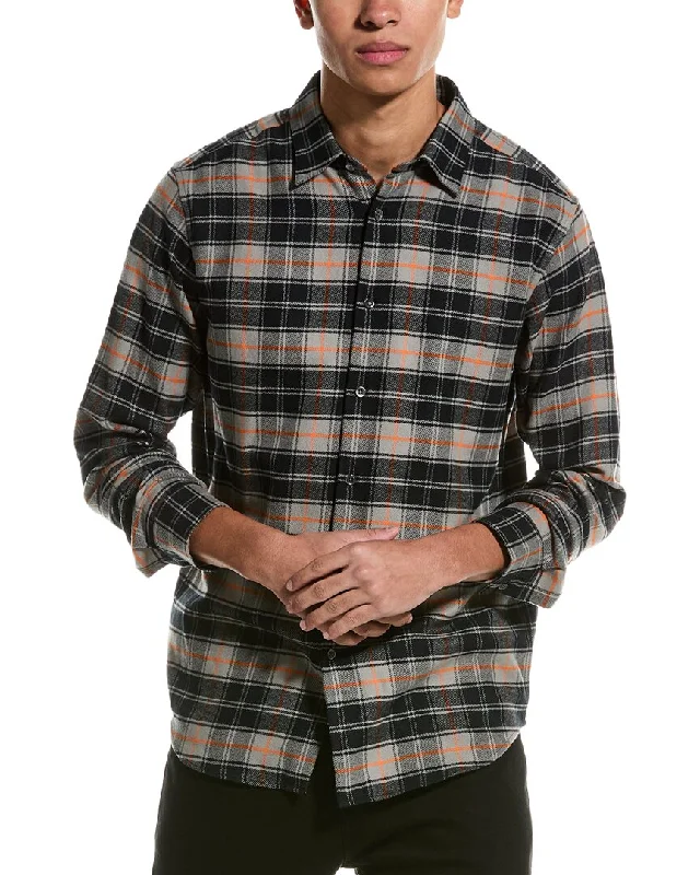 Men's Iron-Free Shirts for Wrinkle-Resistant WearTheory Irving Flannel Shirt
