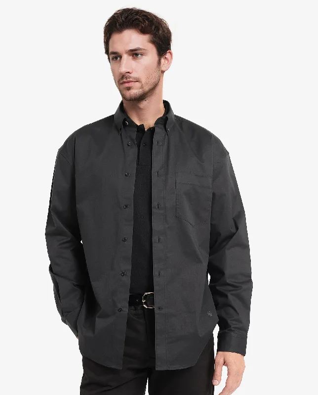 Men's Hawaiian Print Shirts for Luau PartiesRare Rabbit Men's Zord Black Cotton Lycra Fabric Full Sleeves Button Down Collar Boxy Fit Plain Shirt Men's Hawaiian Print Shirts for Luau PartiesRare Rabbit Men's Zord Black Cotton Lycra Fabric Full Sleeves Button Down Collar Boxy Fit Plain Shirt