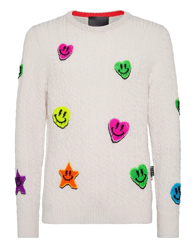 Men's Sweaters with Button-Down PlacketsWool Pullover Round Neck