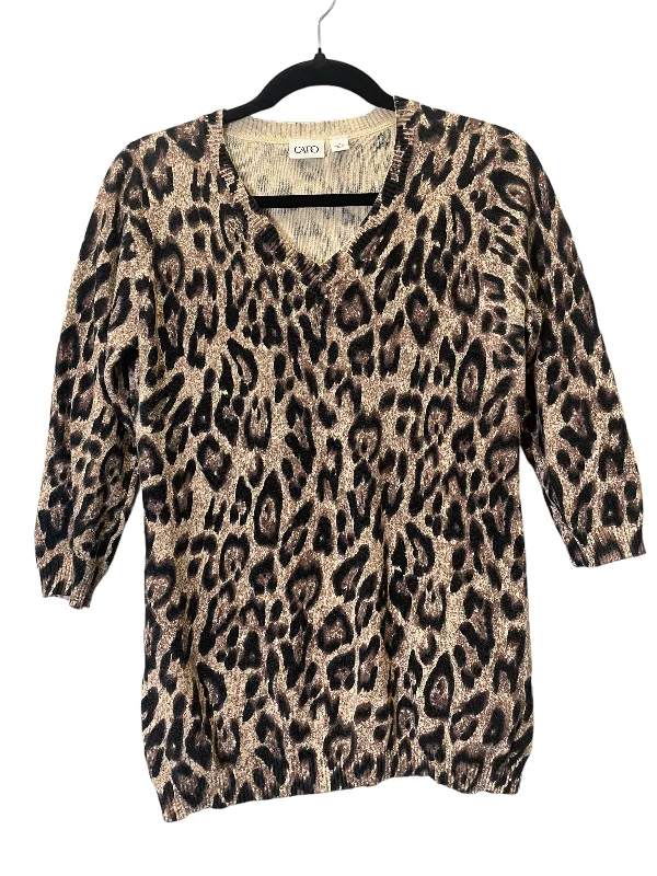 Men's Hoodies for SnowshoeingSweatshirt Crewneck By Cato In Animal Print, Size: M