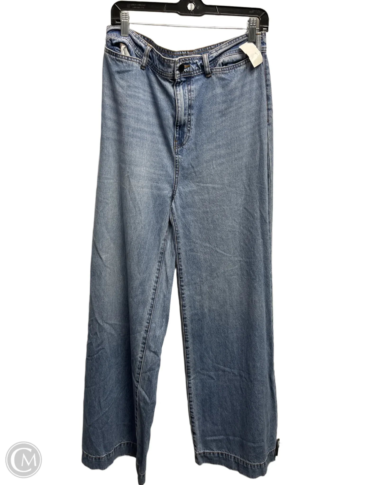 High-Waisted Bootcut Men's JeansJeans Wide Leg By Bcbgeneration In Blue Denim, Size: 8