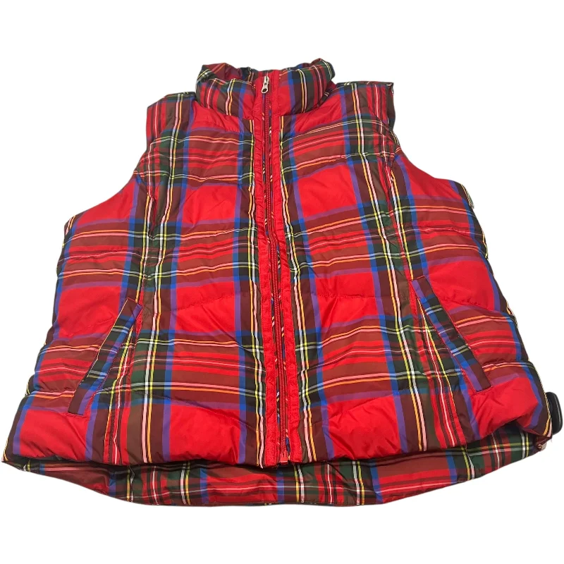 Men's Coats for Dressy OccasionsVest Puffer & Quilted By Lands End In Red, Size: L
