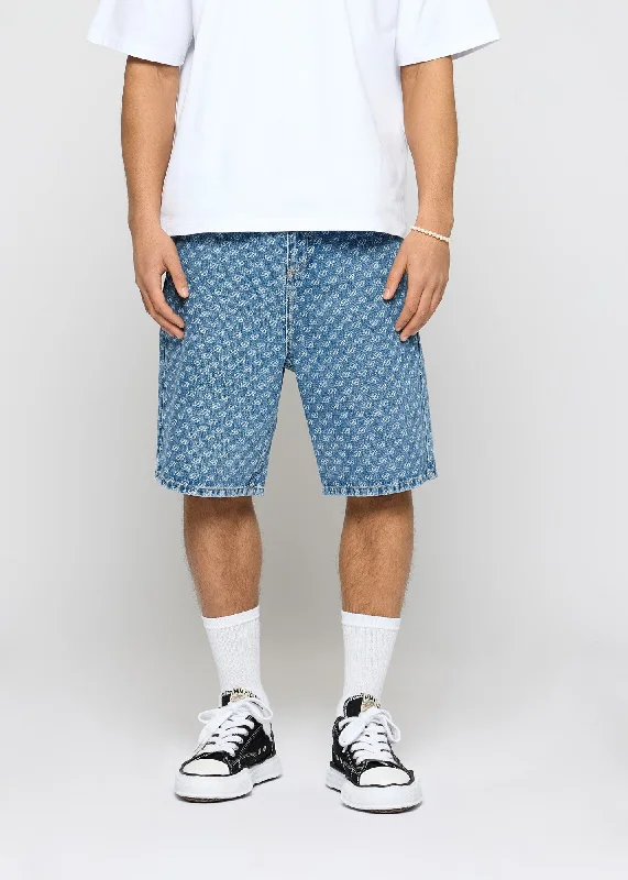 Men's Denim Jean ShortsMarco Baggy Monogram Shorts