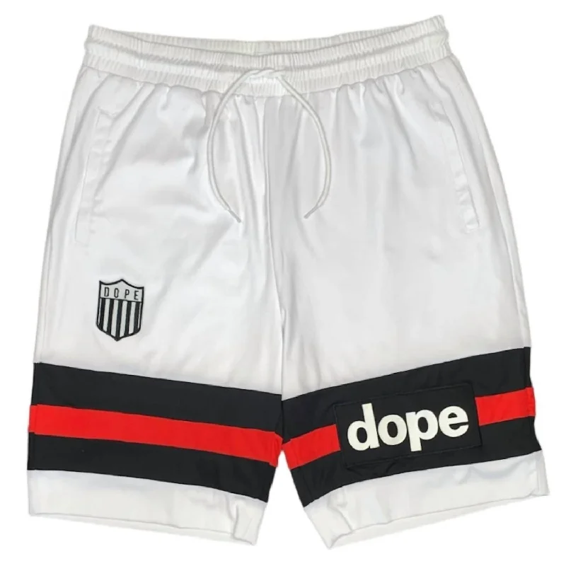 Men's Elastic-Waisted Loungewear ShortsMen's Stripe Short In White