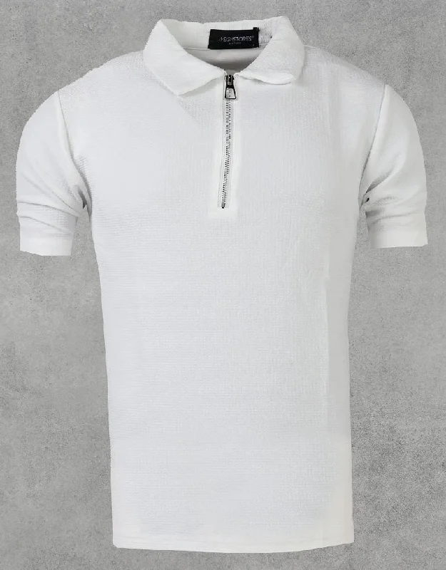 Men's Shirts with Ruffled HemlinesTshirt Zip