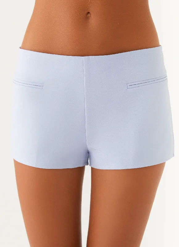 High-Quality Men's Swim ShortsTampa Micro Short - Heather Blue