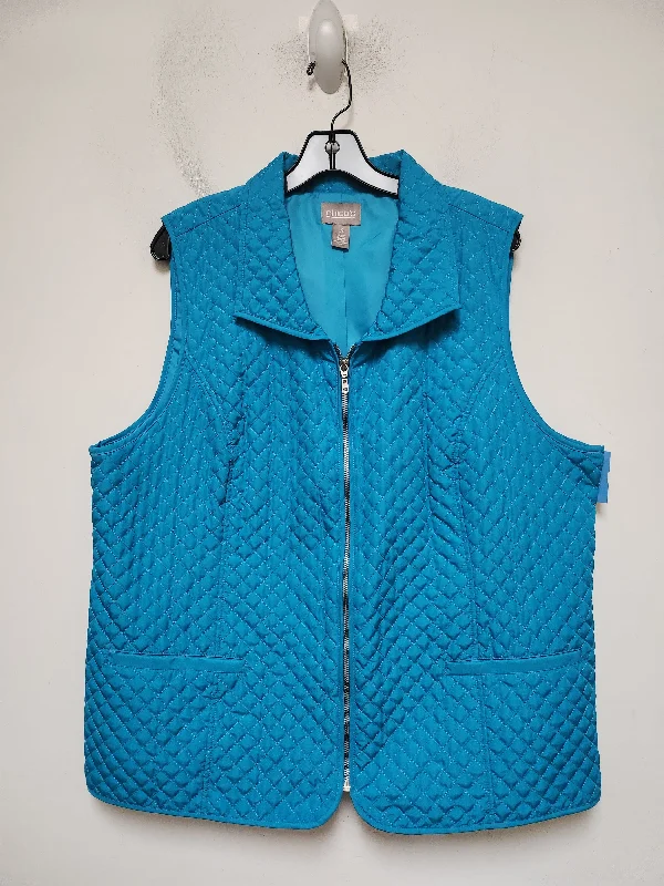 Men's Coats for Big and TallVest Puffer & Quilted By Chicos In Teal, Size: Xl