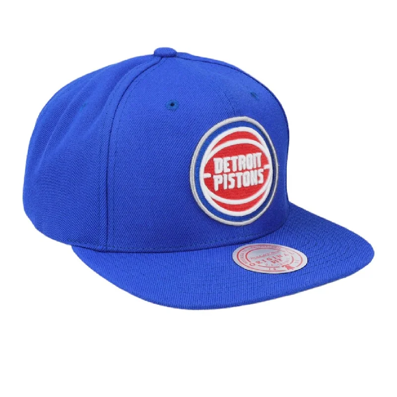 High-Quality BeaniesMitchell & Ness Nba Detroit Pistons Core Basic Snapback (Blue)