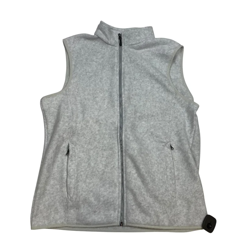 Men's Coats with ZippersVest Fleece By Amazon Essentials In Grey, Size: L