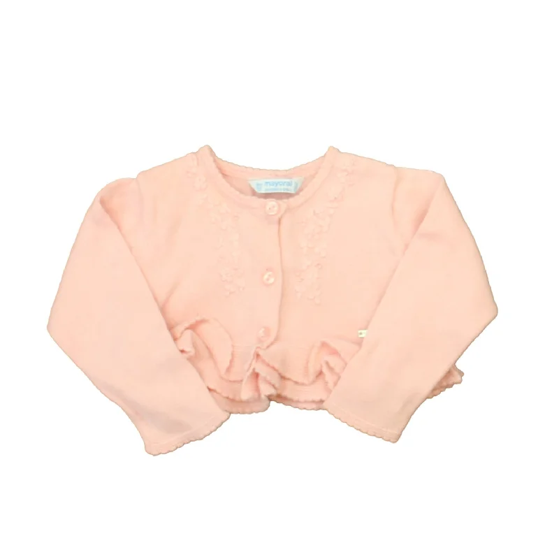 Men's Sweaters with Elastic WaistbandsMayoral Girls Pink Cardigan