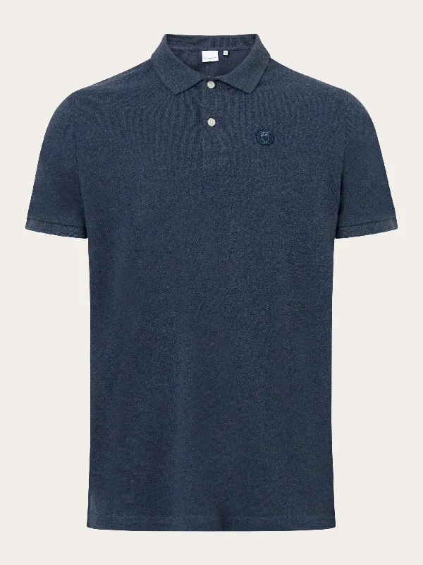 Men's Shirts for HikingBasic badge polo - Insigna Blue melange